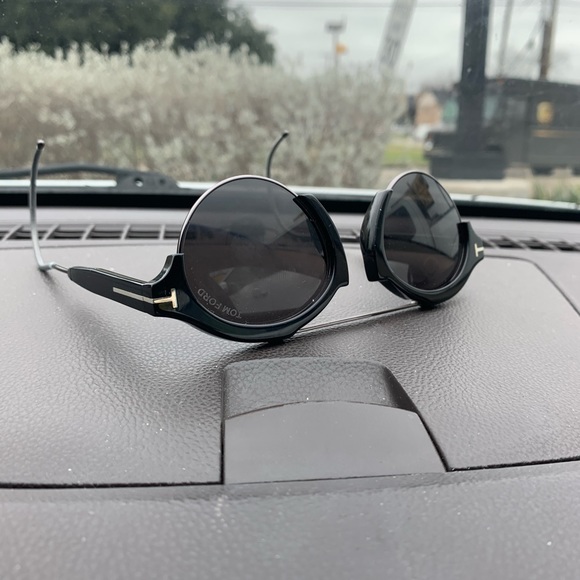 TOM FORD SUNGLASSES FARRAH gunmetal/black - Picture 2 of 2